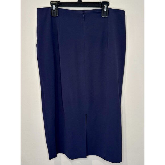 M.M. Lafleur A-Line Skirt Blue Slouchy Pockets Pleats Size 8 EUC!!! - Picture 2 of 4